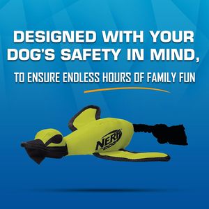 Игрушка-уточка Nerf Dog Trackshot для запуска, нейлоновая, легкая и портативная, 16,5 дюймов, для средних/крупных пород собак, зеленая - Product Image 6