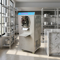 Machine à glaces et yaourts professionnelle Moxin : Cylindre automatique pour la préparation de glaces dures et de rouleaux de gelato