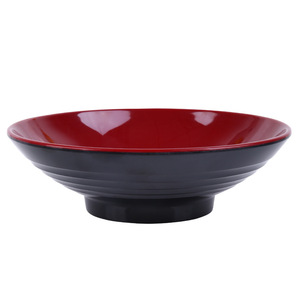 Yuhe Melamine Bowl Black Red Two Tone 5.5 Inch Ramen Soup Bowl Commercial Restaurant Use - Product Image 2
