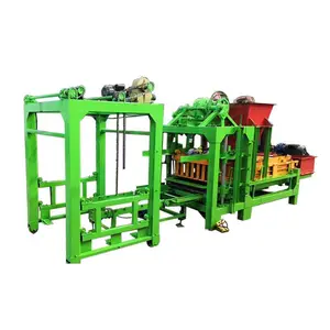 Automatic Hydraulic Press Concrete Brick Machine QT4-25b Germany 950x900mm 7500 15s 3-5 Long Service Life 2800-4500 ( R/min) 8T