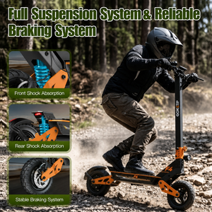 Trottinette électrique pliable EU Stock GOKEEP F4 pour adultes, 48V 15.6Ah, vitesse maximale 25 km/h, autonomie 50 km, pneus tout-terrain 10 pouces - Product Image 1