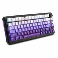 Clavier de jeu mécanique FIFINE GK3 75% à commutation à chaud, 1000Hz NKRO, rétroéclairage RGB, filaire, programmable, avec bouton macro pour PC Gamer