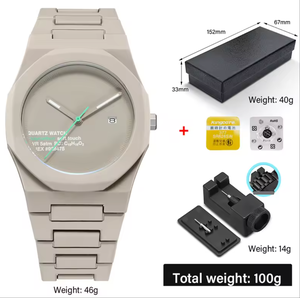 Orologio Ultra Sottile Nero alla Moda con Quadrante Personalizzato con Numeri Arabi per <span class=keywords><strong>Uomo</strong></span>, Lusso Casual, al Quarzo, Cassa in Plastica - Product Image 4