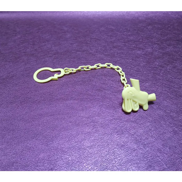 Wholesale Animal Printing Baby Pacifier Chain Clip Holder Plastic Pacifier Chain