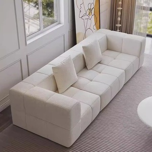 Juego de Sofás de Tela Comprimida al Vacío, Diseño Modular, Combinación Libre, Estilo Crema, Solución para Apartamentos Pequeños, Fácil de Transportar, Tipo Bloque de Tofu - Product Image 1