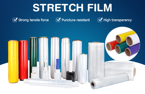 Pallet Polyolefin Hand Stretch Film <b>Roll</b> Wrapping Pe Transparent Lldpe Packaging Stretch Film - Product Image 5