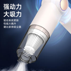เครื่องดูดฝุ่นในรถยนต์แบบพกพาไร้สาย ความจุ 0.5L-1L แรงดูดสูง ใช้พลังงานแบตเตอรี่ ชาร์จผ่าน USB 36V ดีไซน์กล่องเก็บฝุ่น - Product Image 1