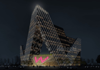 OEM & ODM Solution de lampe d'éclairage de façade de bâtiment personnalisée Projet professionnel d'éclairage de façade de bâtiment architectural extérieur à LED