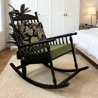Ensemble de fauteuils de salon haut de gamme, faits à la main, en bois massif, style mid-century, modulaires, imperméables, confortables, meubles de salon