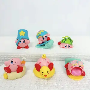 Kirby Mystery Box PVC Action Figure Lovely Custom Table Decorations And Birthday Cake Ornament Cartoon Car Toy Dolls For Gifts