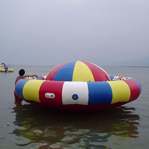 <span class=keywords><strong>Bateau</strong></span> disco aquatique rotatif gonflable de 5 m de diamètre pour 15 personnes, <span class=keywords><strong>bateau</strong></span> gonflable flottant remorquable UFO à vendre - Product Image 4