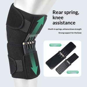 Genouillère <span class=keywords><strong>de</strong></span> <span class=keywords><strong>compression</strong></span> ajustable personnalisable pour le sport, la course à pied, l'haltérophilie, le volleyball, soutien <span class=keywords><strong>de</strong></span> la rotule, protection des articulations - Product Image 2