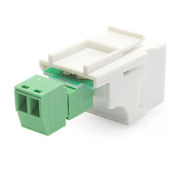 Connecteur Keystone Audio 16-28AWG pour câblage de haut-parleur, borne de liaison à visser, matériau ABS, garantie 1 an