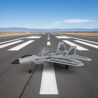 Avion télécommandé planeur RC F22 Fighter Model 2.4G 3 canaux, portée 200m, prêt à l'emploi avec chargeur et batteries pour enfants