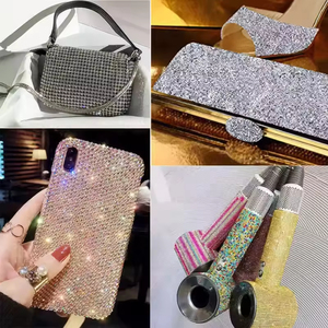 크리스탈 양면 접착 라인 석 다이아몬드 스티커 Strass 메쉬 시트의 명예 - Product Image 5