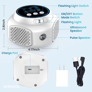360 °   <span class=keywords><strong>Répulsif</strong></span> à ultrasons pour souris, 3 modes, protection contre les nuisibles, dissuasion intelligente des rats, <span class=keywords><strong>répulsif</strong></span> d'insectes, silencieux pour la <span class=keywords><strong>maison</strong></span>, le grenier - Product Image 4