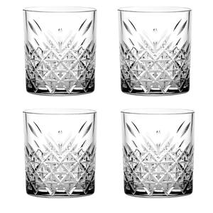 Juego de 4 vasos de agua TIMELESS LINE en vidrio transparente de 34.5CL - Product Image 1