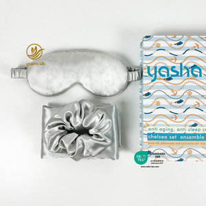 Heißbegehrte Geschenksets Luxus-Geschenkset aus Seide mit Kissenbezug und Augenmaske in einer Box - Product Image 4