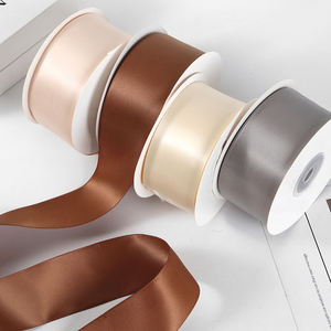 Синта Сатинада де 4 см однотонная атласная лента Рубан - Product Image 3