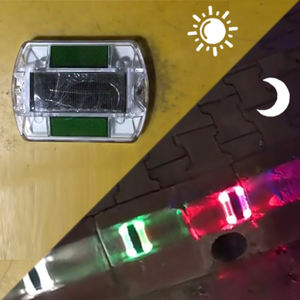 Reflectores solares de carretera, tachuelas solares para carretera, marcadores reflectantes para pavimento, luz LED solar para carretera - Product Image 4