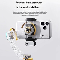 Caméra d'action pour smartphone Aochuan X3 avec suivi IA du visage et stabilisateur de cardan portable anti-tremblement pour 7,5 heures d'autonomie de la batterie