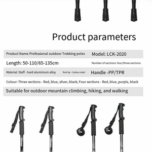 High Quality Aluminum Trekking Pole Folding Elderly <strong>Walking</strong> <strong>Stick</strong> - Product Image 5
