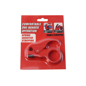 Dénudeur de fils Cat5e 8 fils rouge-orange compact à entrée par le bas 22 AWG Outil de gestion de câbles - Product Image 2