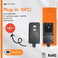 Prise standard américaine RIFENG 125V 15A ALCI GFCI IP54 Protection contre les fuites ETL pour appareils électroménagers