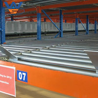 Stockage en entrepôt support de flux de palette de rouleaux à gravité robuste