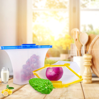 Sacs à sandwich Eversoul, design personnalisé, sans BPA, économiseur de fraîcheur alimentaire, congélateur, sac de conservation alimentaire en silicone réutilisable