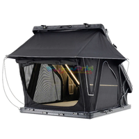 Tente de toit de voiture pour 2-3 personnes en aluminium Tienda De Techo Coche Tente de camping voiture Tente de toit suv à coque dure avec échelle de panneau solaire