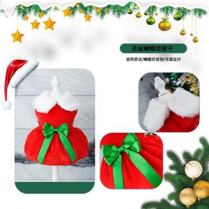 Robes de chien de noël pour petits chiens vêtements hiver noël Cosplay chat animal de compagnie princesse chiot robe Bichon <span class=keywords><strong>Spitz</strong></span> - Product Image 4