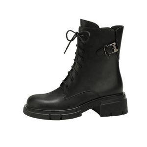 Bottines <span class=keywords><strong>Chelsea</strong></span> formelles pour femmes Moncheer, style western, élégantes, à lacets, avec boucle latérale, fermeture éclair, talon épais, légères, antidérapantes, rehaussantes - Product Image 3