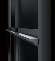 Porte et fenêtres coulissantes en aluminium au design moderne, cadre en alliage d'aluminium avec mécanismes de fenêtre coulissante