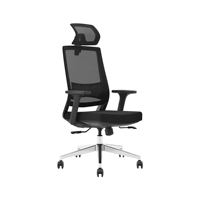 Chaise de bureau de direction moderne en Chine, confortable, pivotante en maille métallique avec appui-tête réglable à vendre