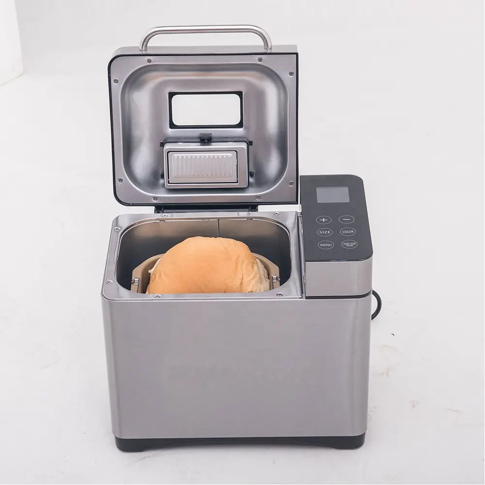 2LB 710W 디지털 자동 빵 제조기, 가정용 전기 베이킹 빵 기계, 휴대용 대용량 빵 제조 기계.