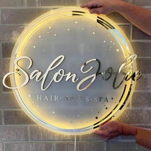 Letrero Comercial Electrónico Personalizado con Letras LED Iluminadas para Barbería, Salón de Belleza, Tienda de Autos, Luminoso e Impermeable - Product Image 6