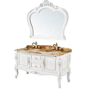 2025 Fábrica OEM Muebles de baño Lavabo antiguo Mueble de baño de madera Vanidad Original Juego de <span class=keywords><strong>lavabos</strong></span> dobles - Product Image 2