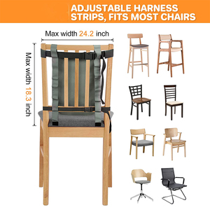 BPA-free Portátil Pano Viagem Arnês Assento Bebê Cadeira Alta Tecido Toddle Booster Seat Fralda <span class=keywords><strong>Bag</strong></span> Com Alças Ajustáveis - Product Image 3