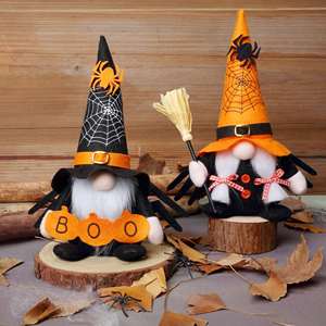 Gnomo Araña de Peluche para Halloween JQ |   Lindo Duende sin Rostro con Diseño de Rudolf |   Muñeca Nórdica de Terror para Decoración Navideña al por Mayor - Product Image 1