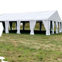 Carpa para Fiestas y Banquetes de Jardín para 300 Personas, 15x20m, Carpa Grande Blanca para Bodas, Carpa de Aluminio para Iglesia