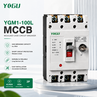 Interruptor Automático MCCB Equivalente a YOGU YGM1 CM1, 3P 4P 63A 100A 225A 400A 630A, Protección Industrial