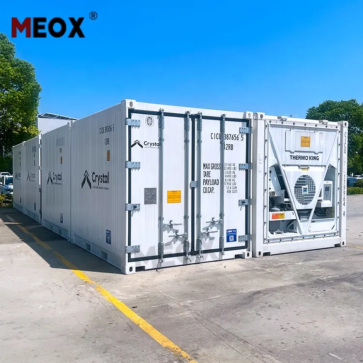 Conteneur frigorifique spécial MEOX personnalisé 10 pieds 20 pieds 40 pieds 45 pieds Conteneur d'expédition réfrigéré 40 pieds à vendre