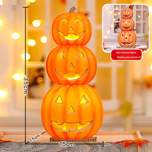 Wholesale Halloween Pumpkin <b>Light</b> LED Jack O Lantern <b>Light</b> up Pumpkin Lantern for Halloween Event Store <b>Window</b> Display - Product Image 6