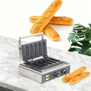 Máquina de gofres eficiente con superficie antiadherente capaz de hacer palitos de leche sabrosos y gofres para perros calientes, ideal para restaurantes - Product Image 6