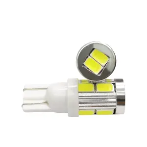 Özel araba logosu T10 194 5630 10 SMD 5730 led ışık ampul oto park yan işık Styling DC12V