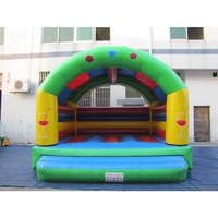 Château gonflable en PVC, facile à installer, pour jeux commerciaux en extérieur