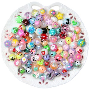 100 Pezzi Perline Acriliche Dipinte a Mano da 16MM, Stili Misti Casuali Carini e Kawaii per Creazione di Gioielli e <span class=keywords><strong>Penne</strong></span> con Perline - Product Image 4