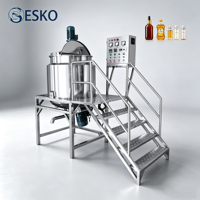 Mélangeur de lots personnalisé ESKO avec agitation par raclette pour la production de shampooing, d'après-shampooing, de gel douche et de produits chimiques