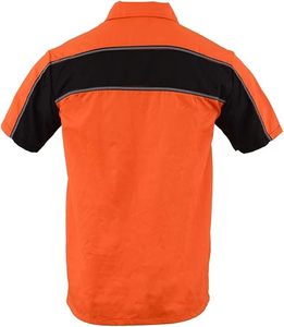 Chemise <span class=keywords><strong>de</strong></span> travail respirante à manches courtes avec passepoil contrastant, multi-poches, uniforme d'atelier, haut <span class=keywords><strong>de</strong></span> travail industriel personnalisé OEM - Product Image 6